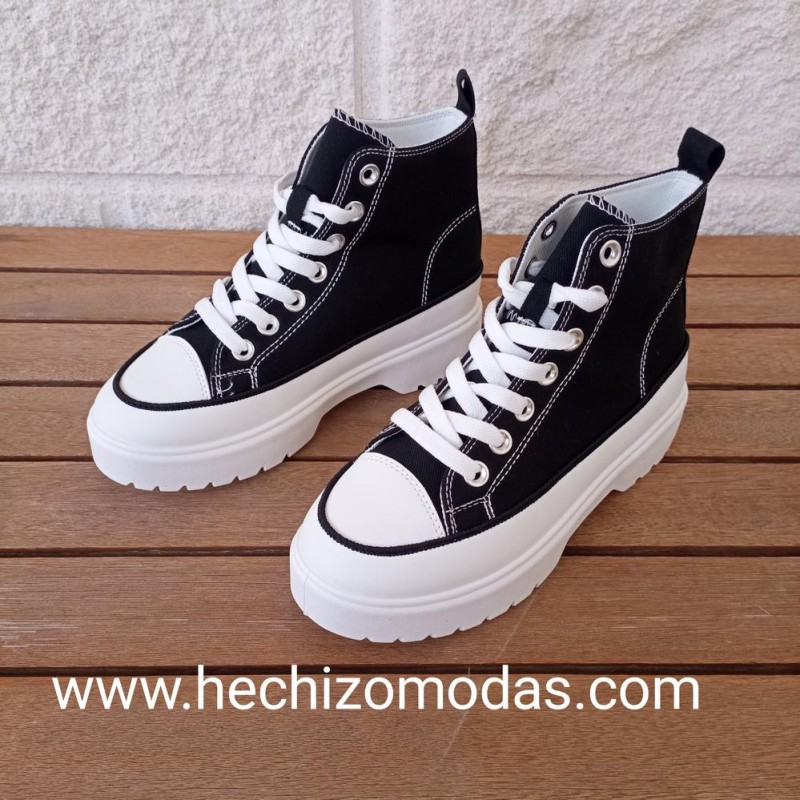 Zapatillas Jeans Negra