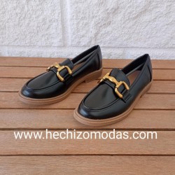 Zapato Hebilla Negro