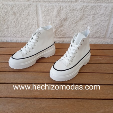 Zapatillas Jeans Blanca