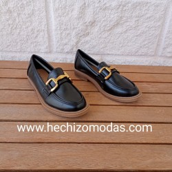 Zapato Hebilla Negro