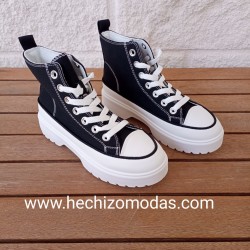 Zapatillas Jeans Negra