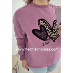 Sudadera Corazón Prints