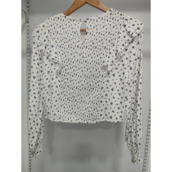 Blusa  Blanca Corazones