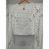 Blusa  Blanca Corazones