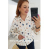 Camisa Beige Corazones