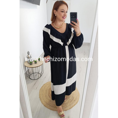 Vestido Curvy Volantes