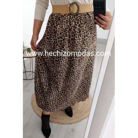 Falda Curvy Leopardo