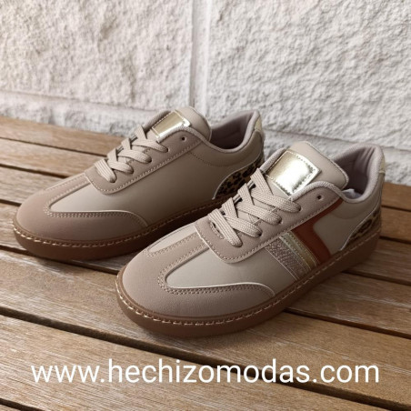 Zapatillas Claudia Camel