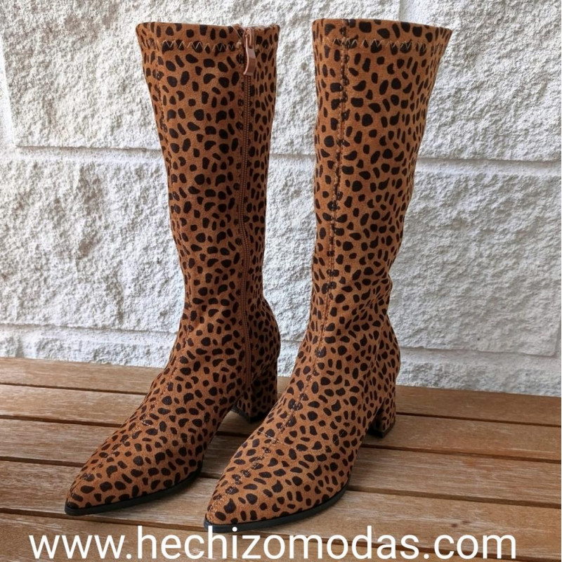 Botas Leopardo Altas