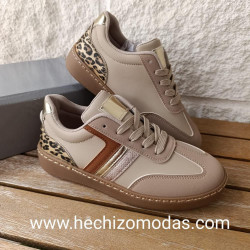 Zapatillas Claudia Camel