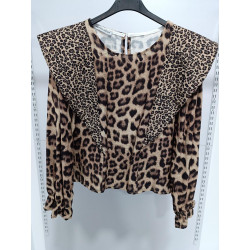 Blusa Leopardo Volante