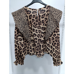 Blusa Leopardo Volante