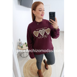 Sudadera Tres Corazones