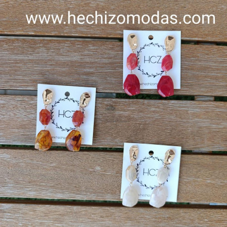 Pendientes Piedras HCZ