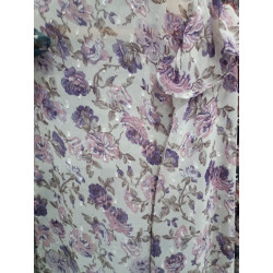 Blusa Flores Transparente