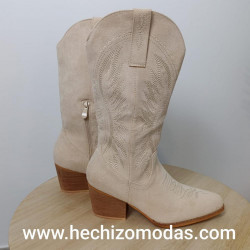 Botas Cowboy Beige