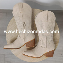 Botas Cowboy Beige