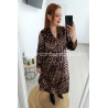 Vestido Animal Camel