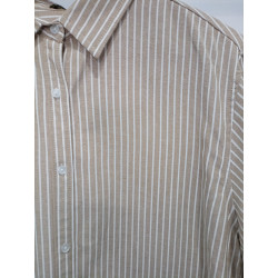 Camisa Rayas Camel