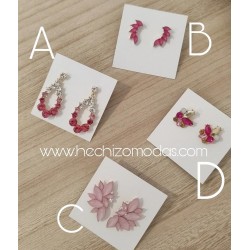 Pendientes Rosas